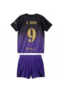 Barcelona Gabriel Jesus #9 Jalkapallovaatteet Lasten Vieraspeliasu 2026-27 Lyhythihainen (+ Lyhyet housut)